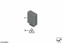 Modul/kontakt/laddningsuttag myndighet diagram for BMW 5 Series F10 528i