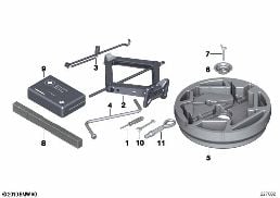 ONBOARD EQUIPMENT diagram for BMW X5 E70 LCI 30dX