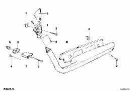ARMREST-SINGLE PARTS diagram for BMW 6 Series E24 633CSi