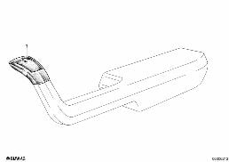 ARMREST-SINGLE PARTS diagram for BMW 7 Series E23 733i