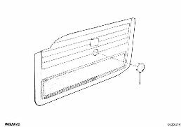 DOOR LINING-CAP diagram for BMW 7 Series E23 733i