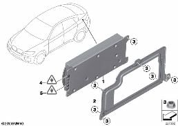 SINGLE PARTS SA 633, TRUNK diagram for BMW X6 E71 40dX