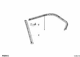 MOULDING WINDOW FRAME REAR diagram for BMW 7 Series E23 733i