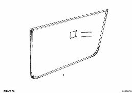 DOOR TRIM, REAR diagram for BMW 7 Series E23 733i