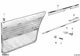 Finition bois précieux diagram for BMW 5 Series E12 520