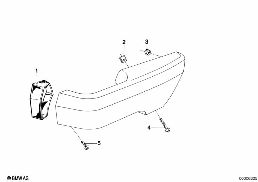 Piece d'appui-bras diagram for BMW 5 Series E12 520