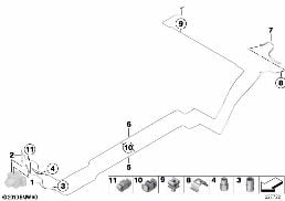Bremsleitung hinten diagram for BMW MINI Paceman R61 Cooper