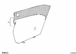 LATERAL TRIM PANEL REAR diagram for BMW 6 Series E24 633CSi