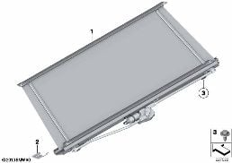 Persiana prot. solar suelo portaobj. diagram for BMW 5 Series F10 LCI 530d