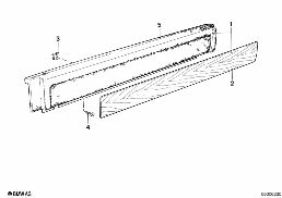 DOOR LINING UPPER REAR diagram for BMW 7 Series E23 733i