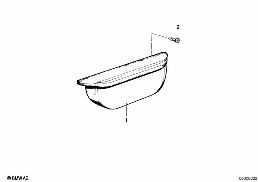 REAR DOOR ASHTRAY diagram for BMW 7 Series E23 733i