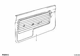 Revêtements de porte diagram for BMW 3 Series E21 323i