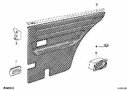 ชิ้นส่วนแยก, แผงปิดด้านข้าง diagram for BMW 3 Series E21 320