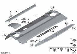 Fondo de deposito diagram for BMW 7 Series F02 740Li