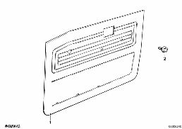 Garniture de porte avant diagram for BMW 5 Series E28 520i