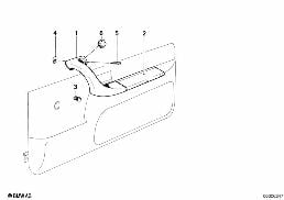 ARMREST, FRONT diagram for BMW 6 Series E24 633CSi