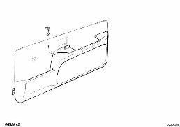 DOOR LINING LOWER FRONT diagram for BMW 6 Series E24 633CSi