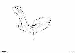 ARMREST, REAR diagram for BMW 7 Series E23 733i