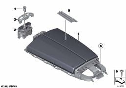 ARMREST, CENTRE CONSOLE diagram for BMW 6 Series F12 650iX