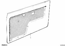DOOR TRIM PANEL, FRONT diagram for BMW 3 Series E30 325i
