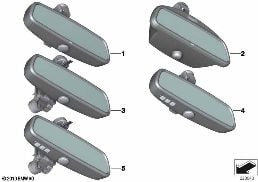 INTERIOR MIRROR diagram for BMW 6 Series F12 650iX