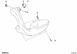 ARMREST-SINGLE PARTS diagram for BMW 7 Series E23 733i