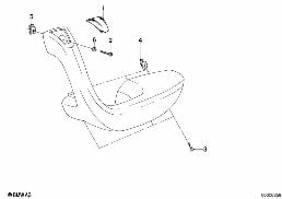 ARMREST-SINGLE PARTS diagram for BMW 7 Series E23 733i
