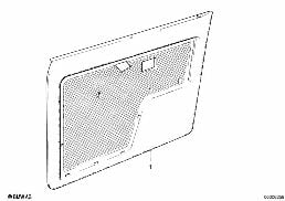 DOOR TRIM PANEL, FRONT diagram for BMW 3 Series E30 325i