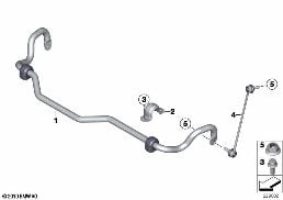 STABILIZER, FRONT diagram for BMW X3 F25 35iX