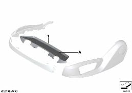 INDIVIDUAL SEAT COVER PANELS, FRONT diagram for BMW 5 Series F11 530i