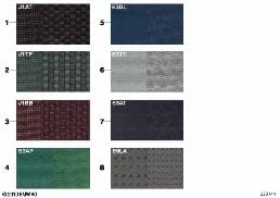SAMPLE PAGE, UPHOLSTERY COLORS, FABRIC diagram for BMW 3 Series E46 325Ci
