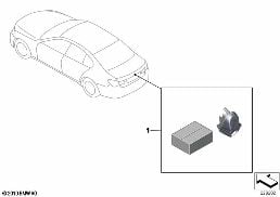 RETROFIT BACKUP CAMERA diagram for BMW 5 Series F10 LCI 535i