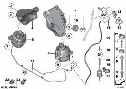 ENGINE SUSPENSION diagram for BMW 7 Series F02 LCI 730Ld