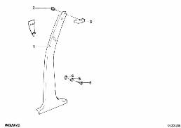 INTERIOR TRIM LATERAL diagram for BMW 6 Series E24 633CSi
