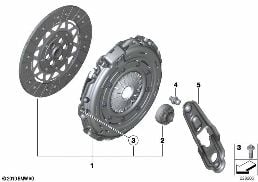 Kupplung-Druckplatte/Mitnehmerscheibe diagram for BMW MINI Paceman R61 Cooper