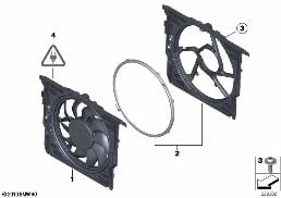 Velaietto del ventilatore/ventola diagram for BMW Rolls-Royce Phantom RR11 Phantom