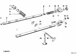 TIMIMG GEAR - ROCKER ARM/VALVES diagram for BMW 7 Series E23 728i