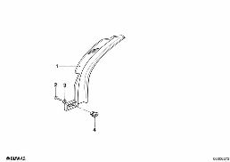 COVERING DOOR ENTRANCE UPPER diagram for BMW 7 Series E23 733i