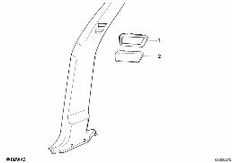 CENTER COLUMN COVERS diagram for BMW 7 Series E23 733i