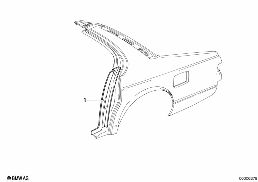 TRIM PANEL DOOR FRAME REAR diagram for BMW 7 Series E23 733i
