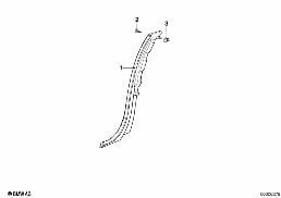 TRIM PANEL DOOR FRAME REAR diagram for BMW 7 Series E23 733i