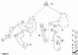 センサー､ヘッドライト光軸調整装置 diagram for BMW X3 E83 LCI 2.0d