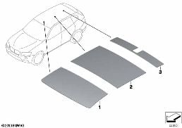 SOUND INSULATION ROOF diagram for BMW X4 F26 28iX