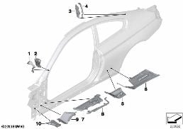 CAVITY SHIELDING, SIDE FRAME