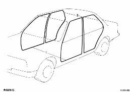 EDGE PROTECTION/COVERINGS ROCKERS diagram for BMW 7 Series E23 735i