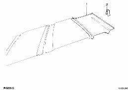 Lamierino rivestimento laterale diagram for BMW 3 Series E30 M3
