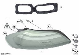 REAR LIGHT diagram for BMW Z4 E89 30i