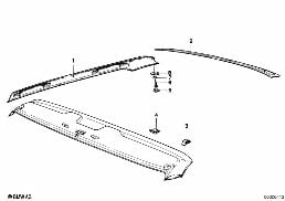 INTERIOR TRIMS AND PANELS diagram for BMW 7 Series E23 733i