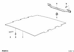 ROOF TRIM-HEADLINING/HANDLE diagram for BMW 7 Series E23 733i