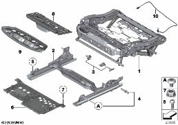SEAT, FRONT, SEAT FRAME